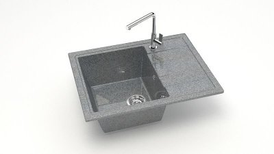 Мойка глян. Анастасия Z150Q8 (темн.сер.) Granit MARR BERGG lab.