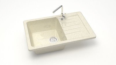 Мойка глян. Энди Z16Q2 (беж) Granit MARR BERGG lab.