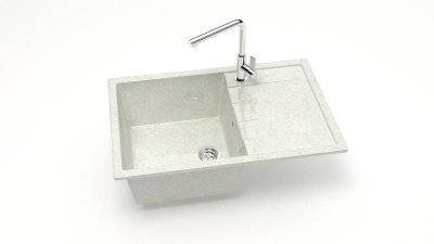 Мойка глян. Джоли Z161Q15 (бел.гранит) Granit MARR BERGG lab. С