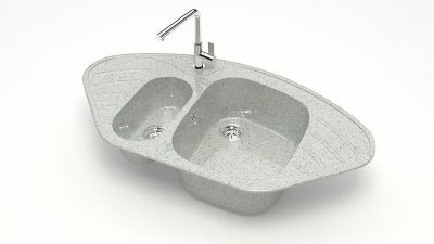 Мойка глян. Аделис Z23Q10 (светло-серый) Granit MARR BERGG lab.В