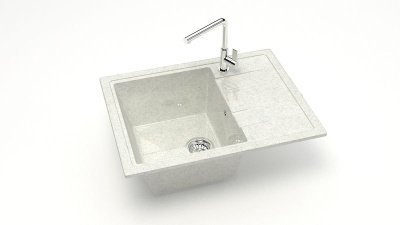 Мойка глян. Анастасия Z150Q15 (белый гранит) Granit MARR BERGG lab.В