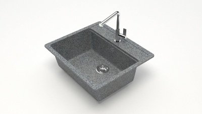 Мойка матовая 9/Q8 (темн.сер.) карел.камень Zett lab. С