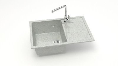 Мойка глян. Джоли Z161Q10 (свет.серый) Granit MARR BERGG lab.В