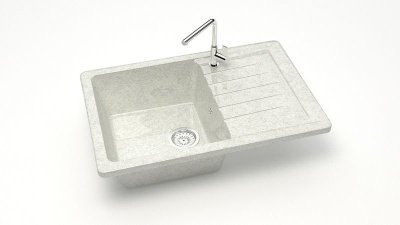 Мойка глян. Энди Z16Q15 (белый гранит) Granit MARR BERGG lab.В